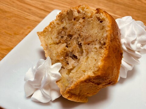 さっぱり!バナナケーキ☆ホイップ多めも大丈夫!